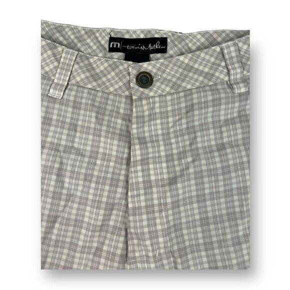 Travis Mathew Golf Plaid Shorts Size 36 - Picture 2 of 6